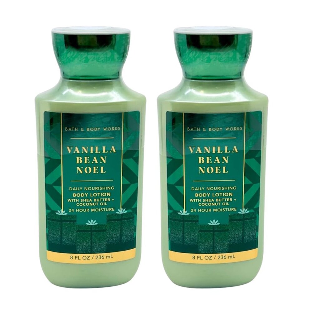 COPY - Bath and Body Works Vanilla Bean Noel Full Size Body Lotion 8 fl oz. Pac…
